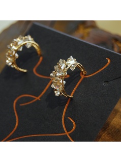 Bông Tai Arc Earrings with Zircon - 102HEA05 - Keely