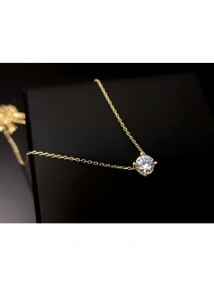 Dây Chuyền Minimalist Aesthetic Necklace with Zircon - 103JNS03 - Keely
