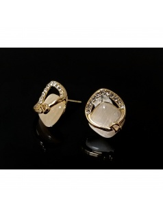 Bông Tai Fashion Earrings with Cat’s eye stone - 302HEA04 - Keely