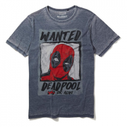Áo Thun Recovered Marvel Deadpool T-Shirt - Wanted Poster - Recovered Clothing