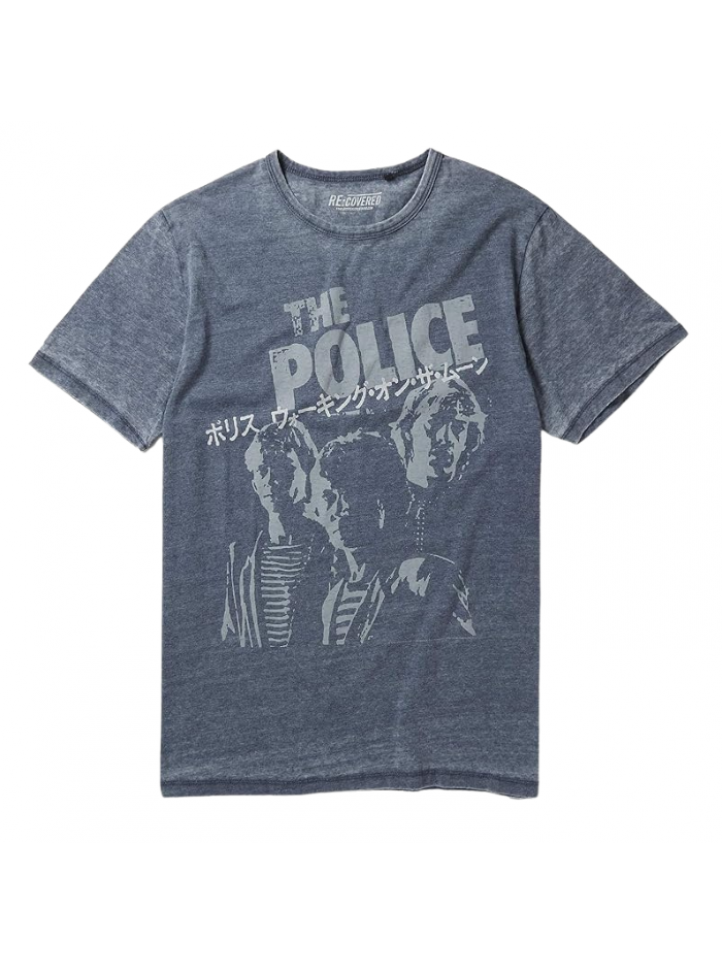 Áo Thun The Police Japanese Tour Blue T-Shirt Size M by Re:Covered - Recovered Clothing