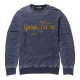 Áo Nỉ Goodyear Vintage Mono Colour Logo Blue Sweatshirt Size M by Re:Covered - Recovered Clothing